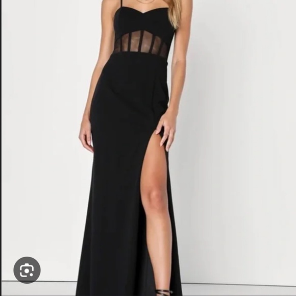 Black Corset Prom Dress - Picture 1 of 2